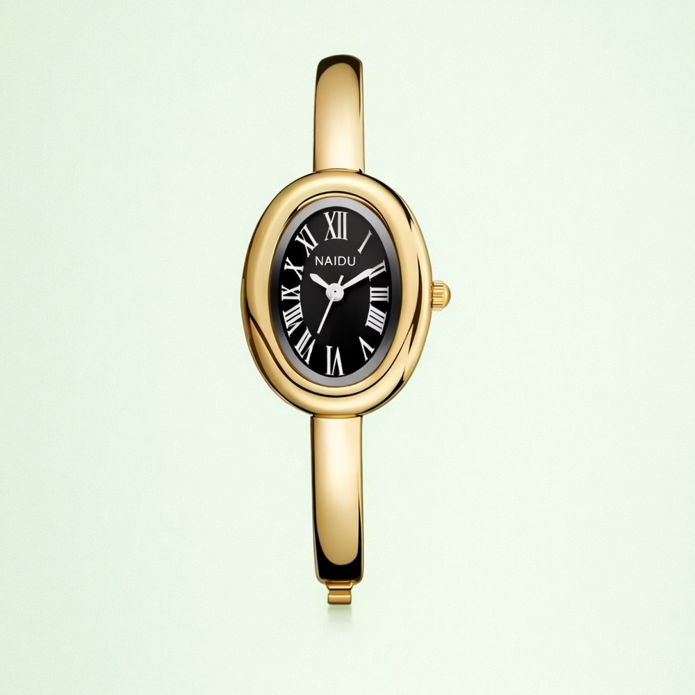 Baignoire Classic Gold Black Women's Watch